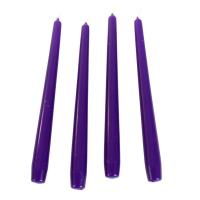 Bolsius Purple Tapered Candle 25cm (Pack of 12) Extra Image 1 Preview